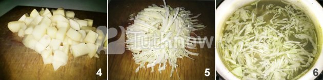 Картошка и капуста для борща