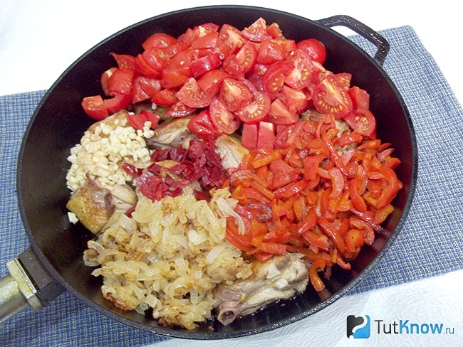 как приготовить чахохбили из курицы пошаговый рецепт с фото