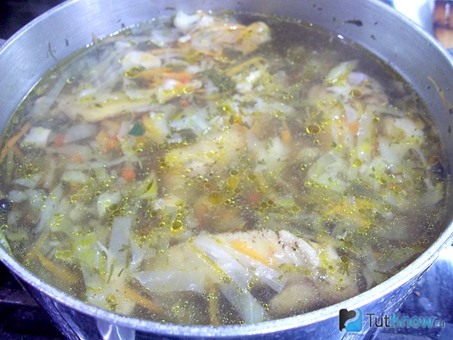 Как варить суп с капустой с мясом