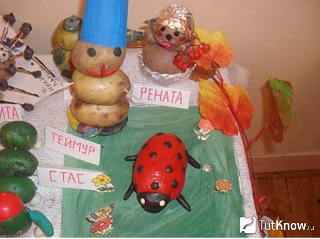 Поделки из овощей цветная Поделки из овощей цветная