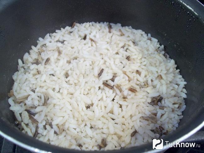 Рис отварен