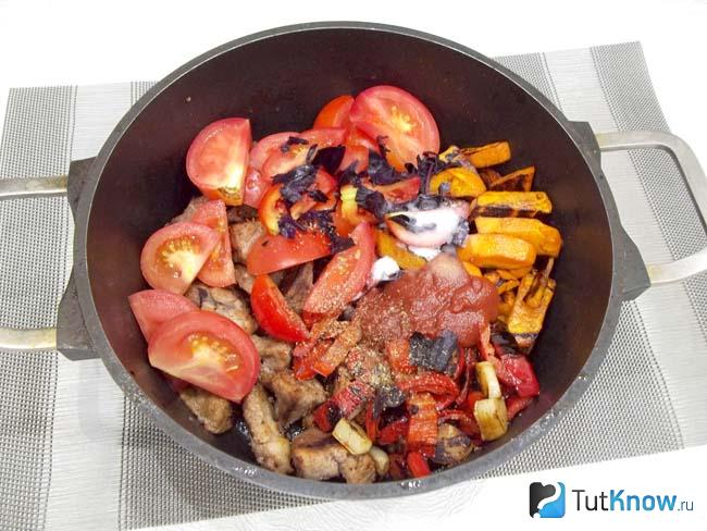 Как сделать жаркое в казане с овощами Как сделать жаркое в казане с овощами