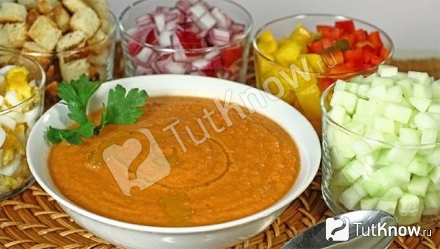 Рецепт приготовления Гаспачо Андалузского