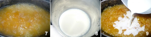 Приготовление каши из тыквы с рисом шаг 7-9