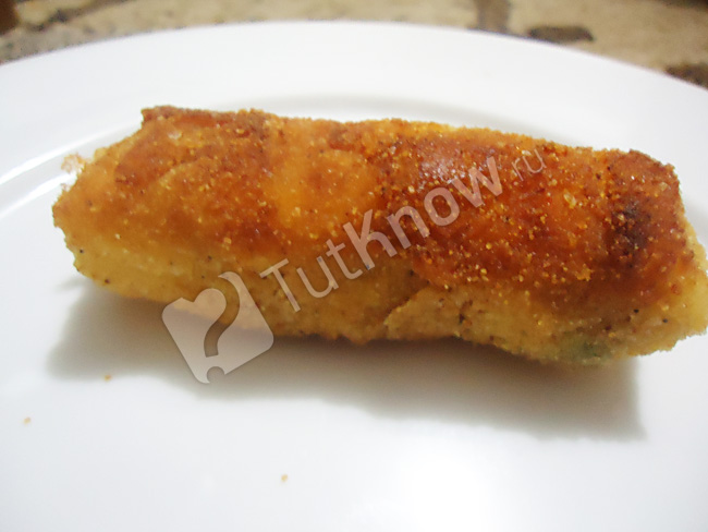 Картофельные крокеты с сырной начинкой