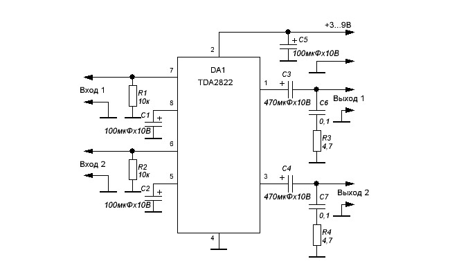 Tda4665 схема включения