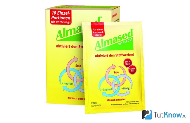 Коктейль для похудения Almased Vitalkost в пакетиках по 50 г