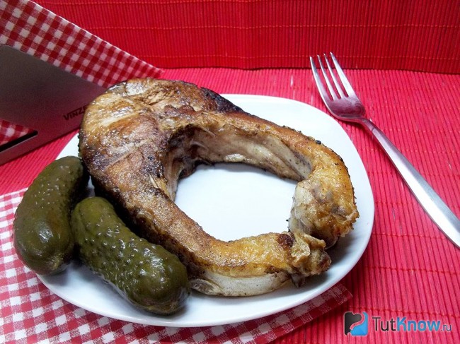 Жареный толстолобик