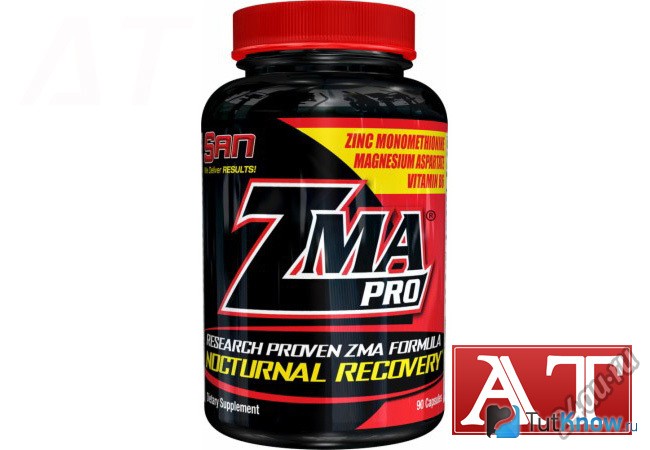 Добавка для бодибилдеров ZMA в упаковке
