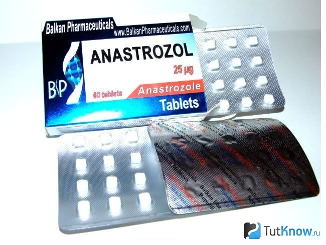 Таблетированный Анастрозол в упаковке