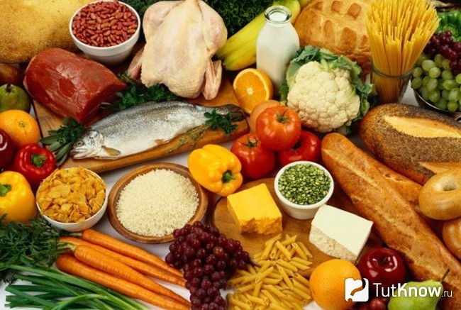 Продукты на столе