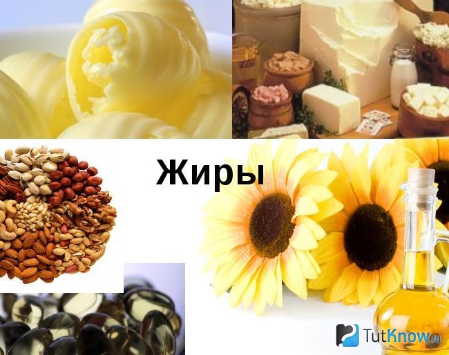 Продукты, содержащие жиры