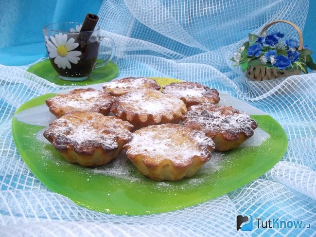 Готовые творожные кексы