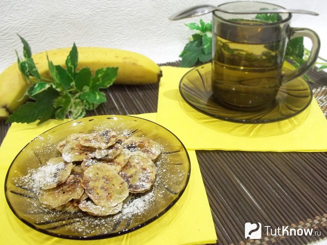 Готовые банановые чипсы