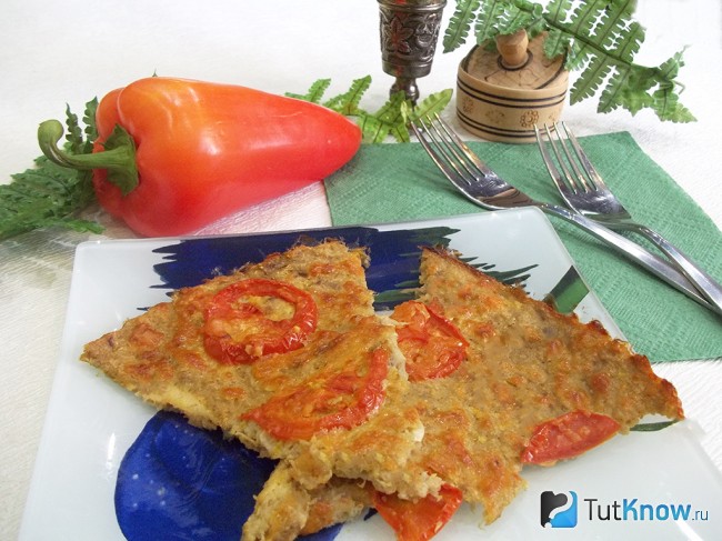 Готовый кабачковый пирог