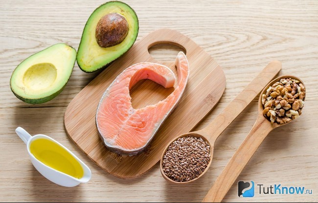 Полезные жиры в продуктах