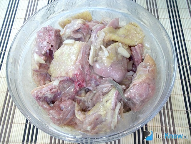 Курица замаринуется
