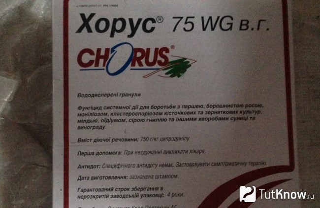 Фугницид Хорус против монилиоза