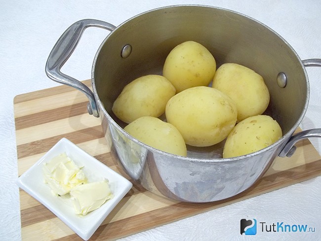 Картофель отварен