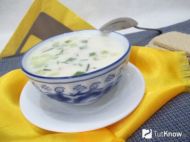 готовая мясная окрошка