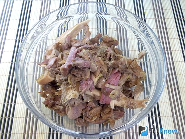Мясо перебрано от кости