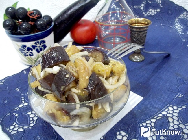 Готовые маринованные баклажаны
