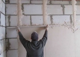 Стяжка стен: пошаговая инструкция