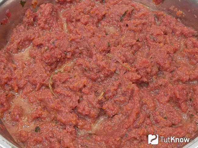 овощи измельчены блендером