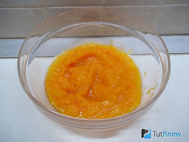 Отвареная тыква пюрирована