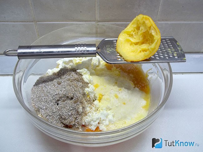 К продуктам добавлена апельсиновая цедра и сок апельсина