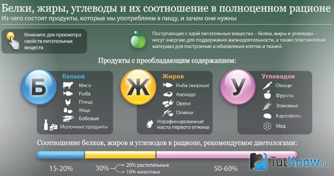 Правильное сочетание нутриентов в рационе