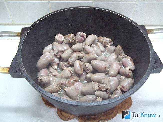 Сердечки жарятся
