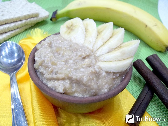 Калорийность овсяной каши с бананом и медом