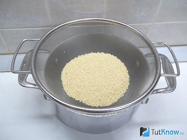 Пшено перебрано