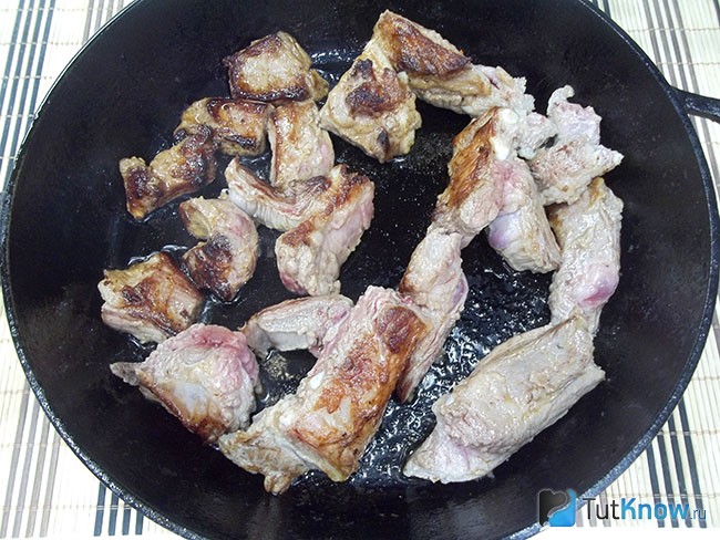 Мясо прожарено