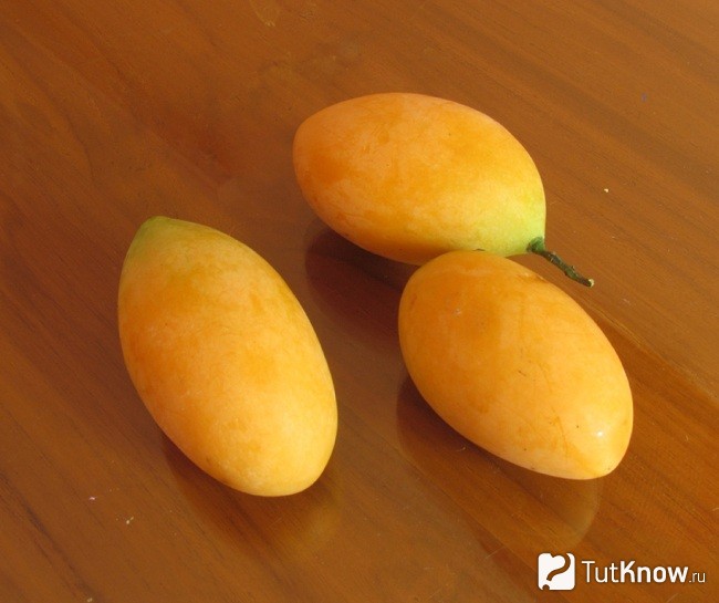 Мытые плоды марианской сливы