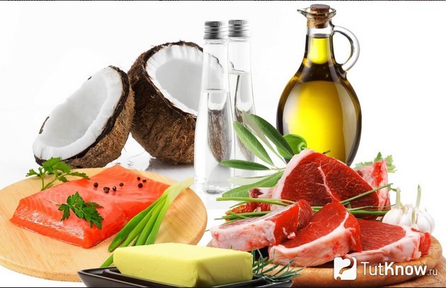 Продукты, содержащие жиры