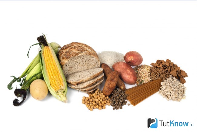 Продукты, содержащие углеводы