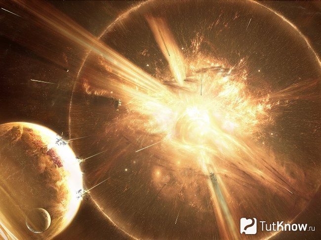 Взрыв звезды как источник космической пыли