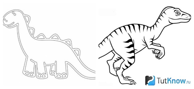 Шаблоны динозавров