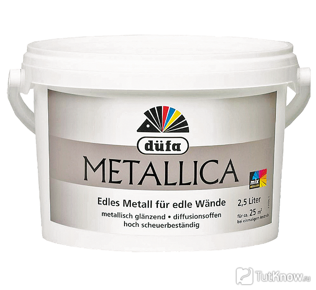Краска dufa METALLICA с металлическим эффектом