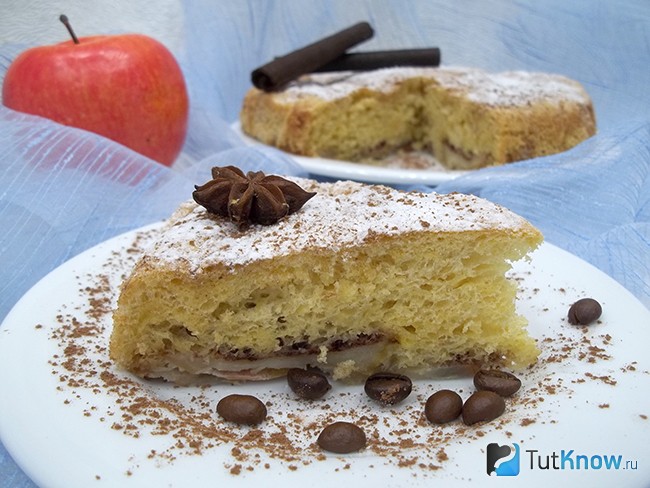 Готовая шарлотка