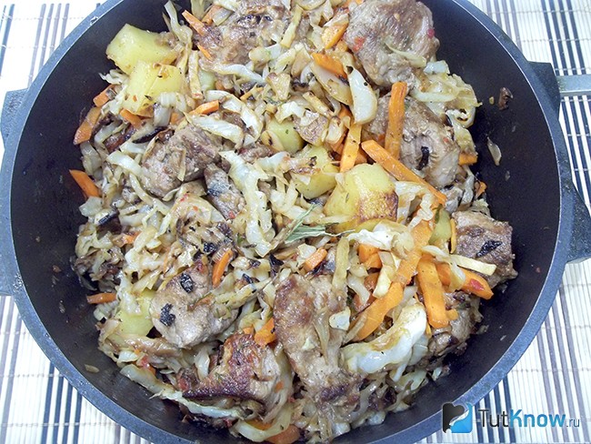 Продукты перемешаны