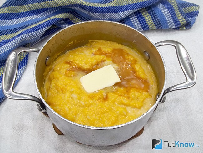 К продуктам добавлено масло