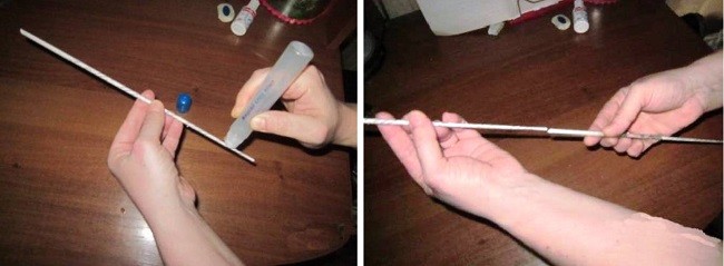 Удлинение газетной трубочки