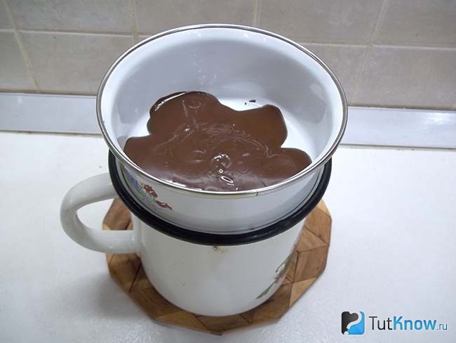 Шоколад растоплен