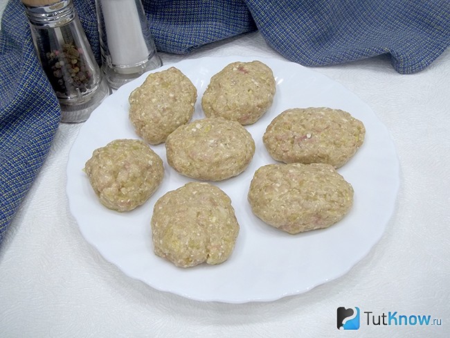 Сформированы котлеты
