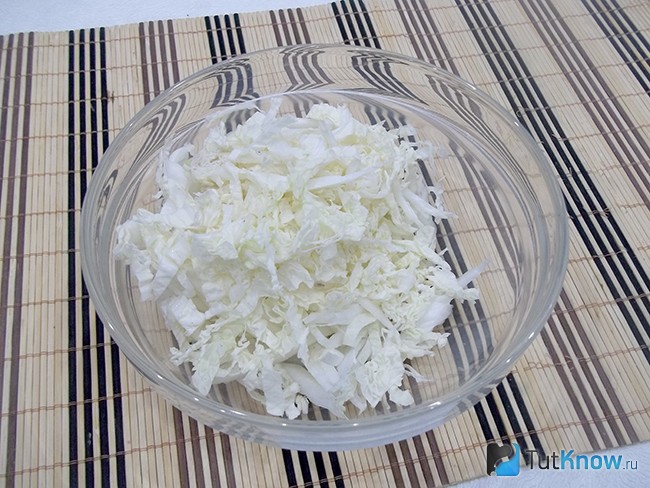 Капуста нашинкована