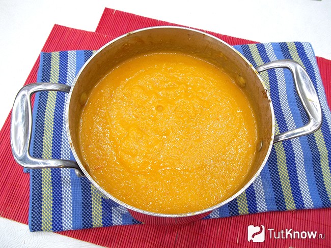 Продукты перебиты блендером