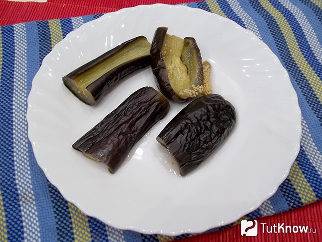 Баклажаны отварены